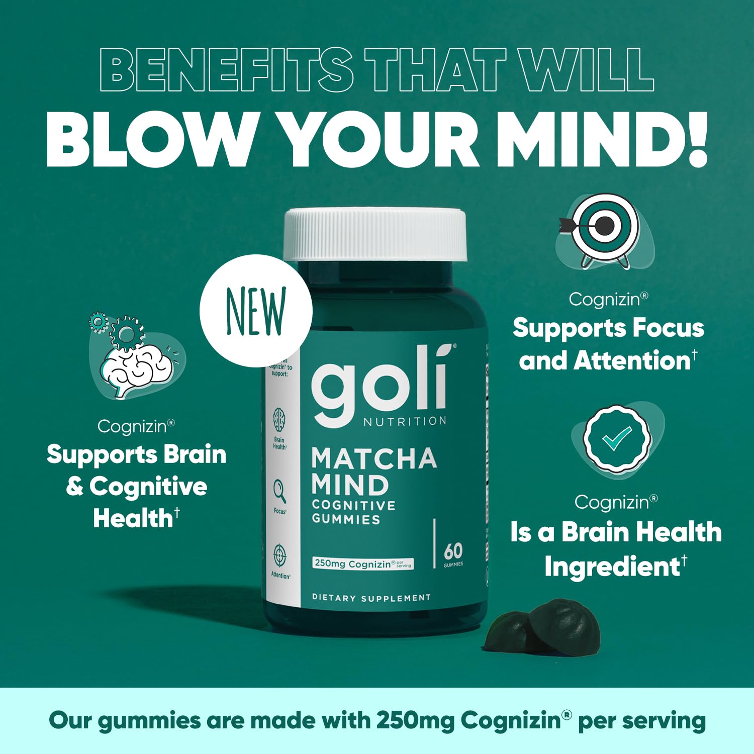 Matcha Mind Gummies ingredients list