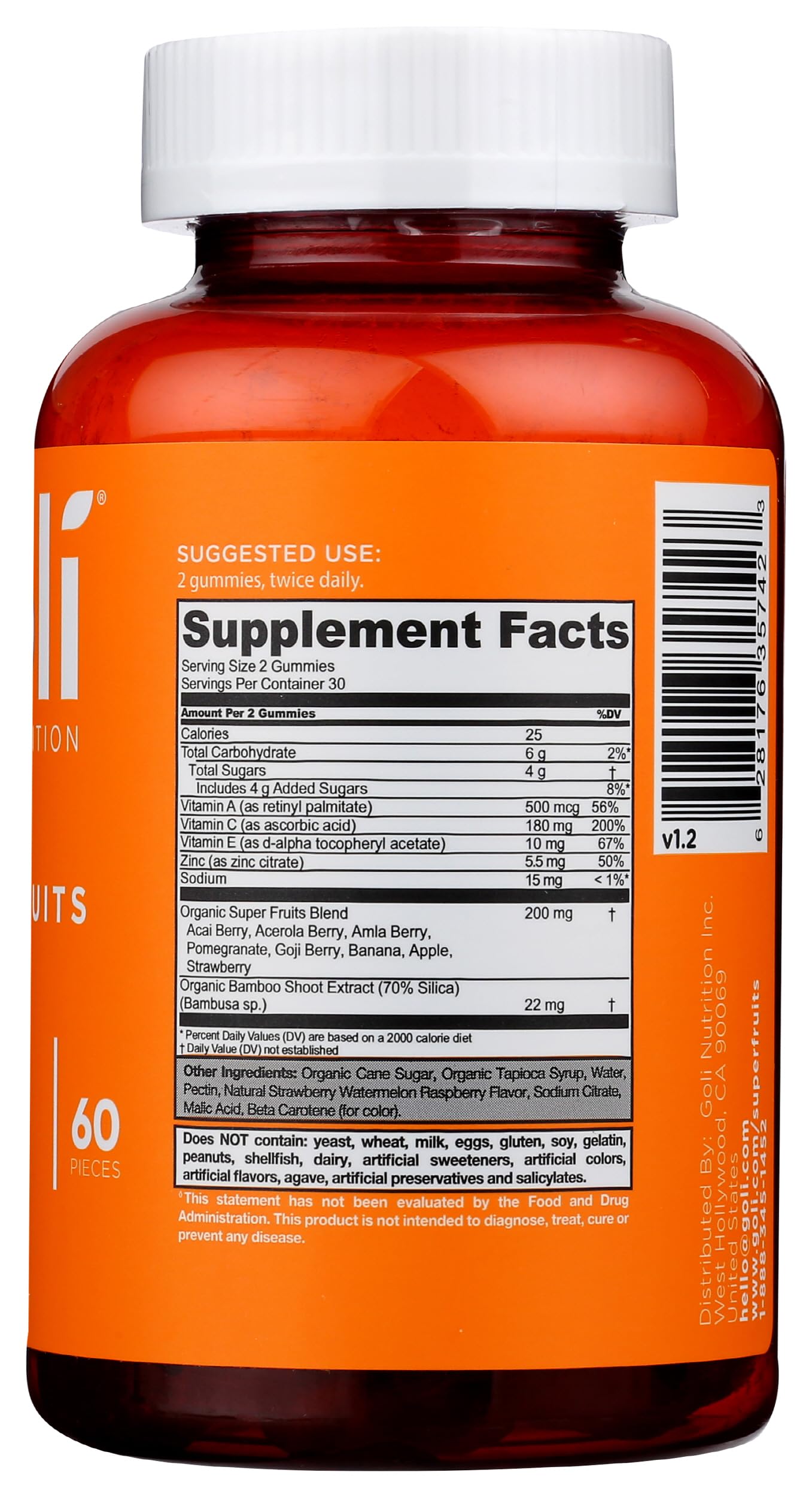 Vegan, no artificial sweeteners, no synthetic colors icons
