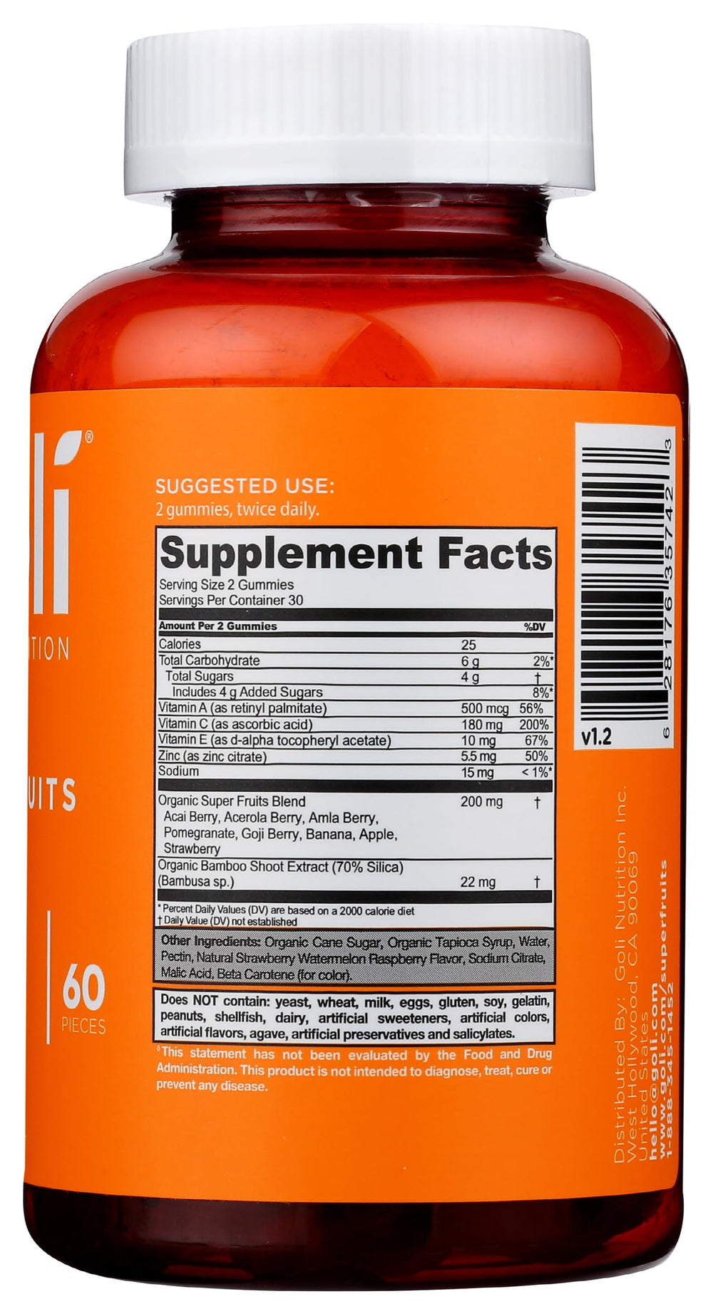 Vegan, no artificial sweeteners, no synthetic colors icons