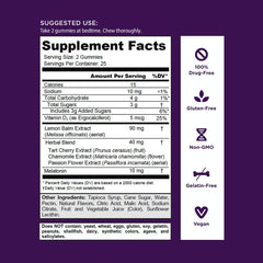 Close-up of Goli Sleep Gummies showing texture and melatonin