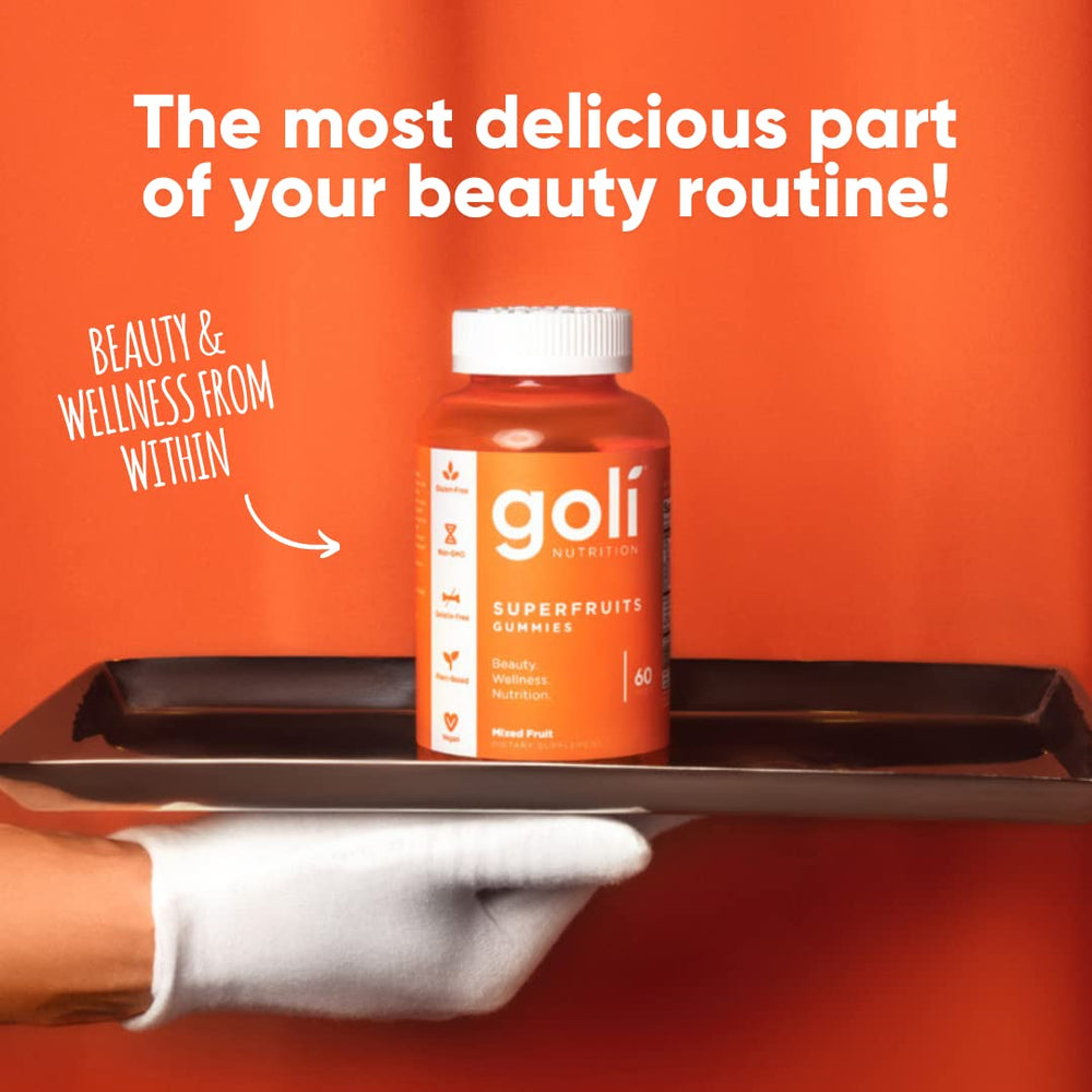 Goli Superfruits Beauty Gummies mixed fruit flavor