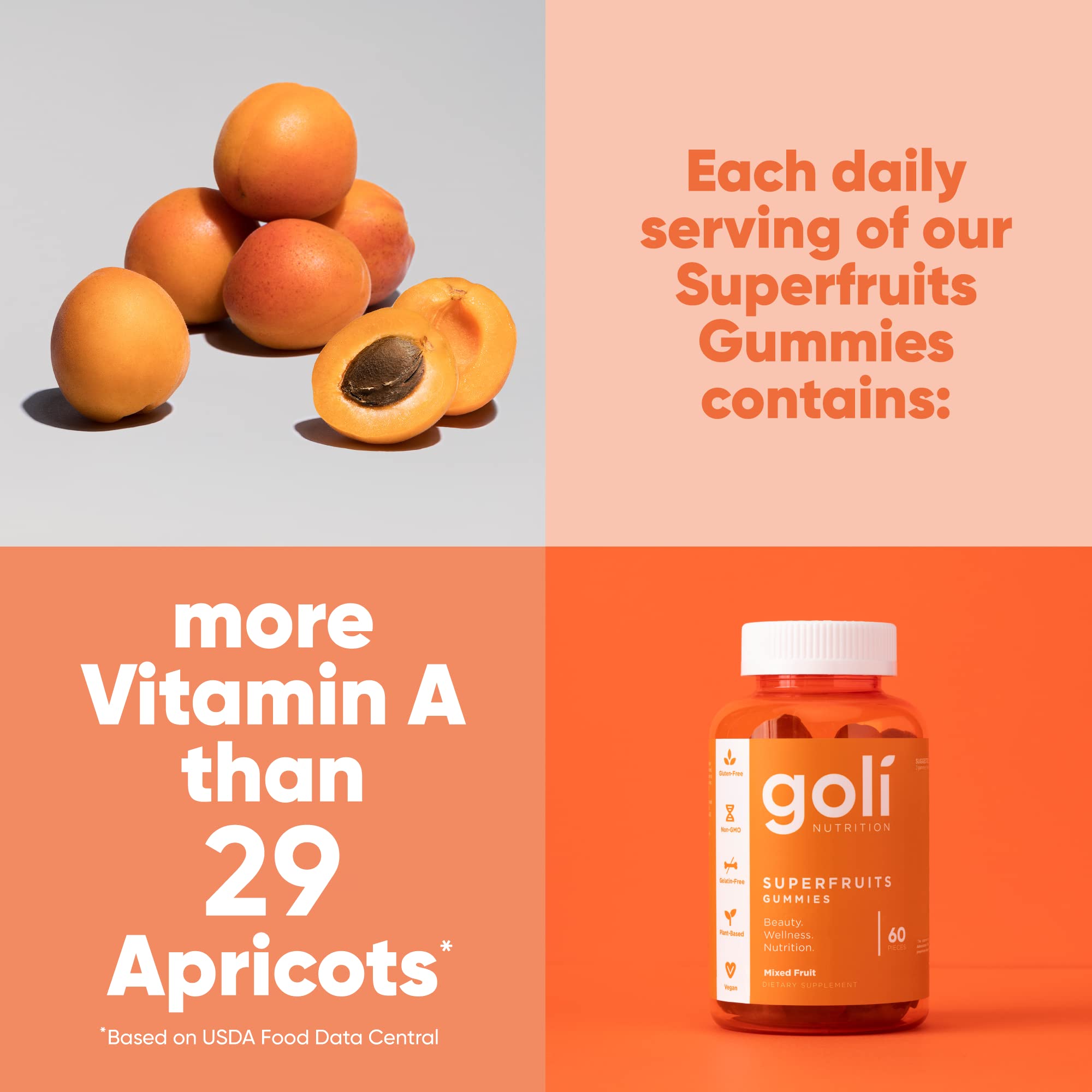 Goli gummies promoting collagen formation for skin health