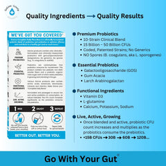 Dissolved powder in liquid or food; no refrigeration required