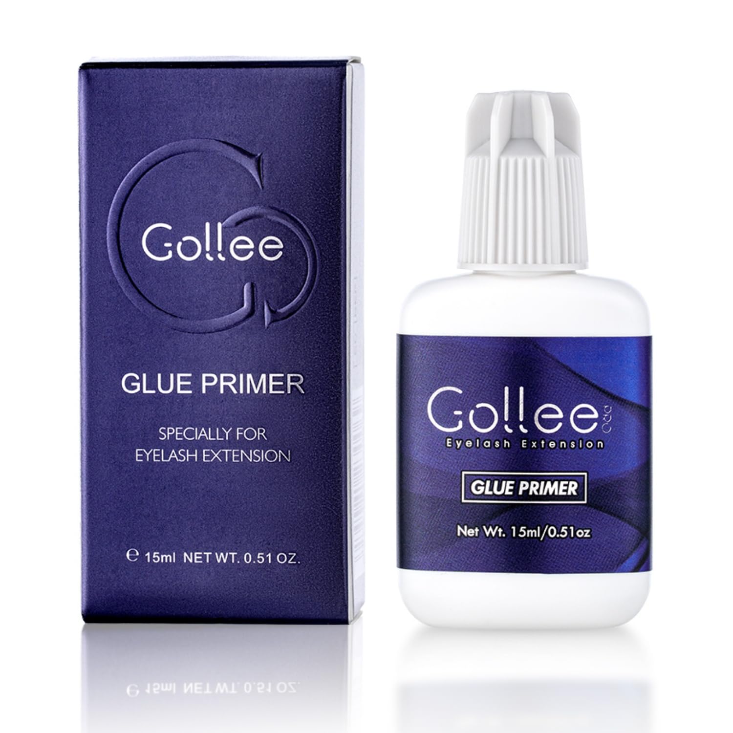 GOLLEEPRO eyelash primer bottle ready for pre-treatment cleansing to boost adhesion