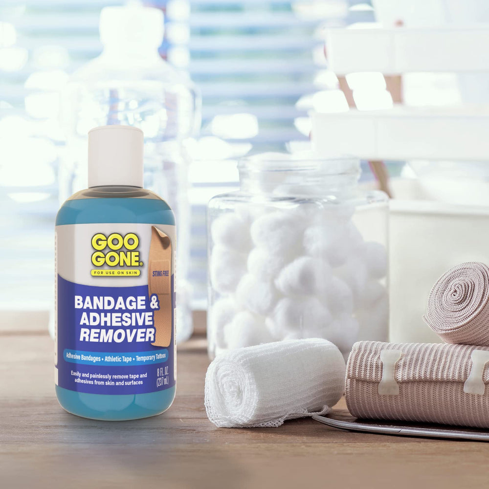 Goo Gone Bandage Remover citrus scent leaves skin refreshed