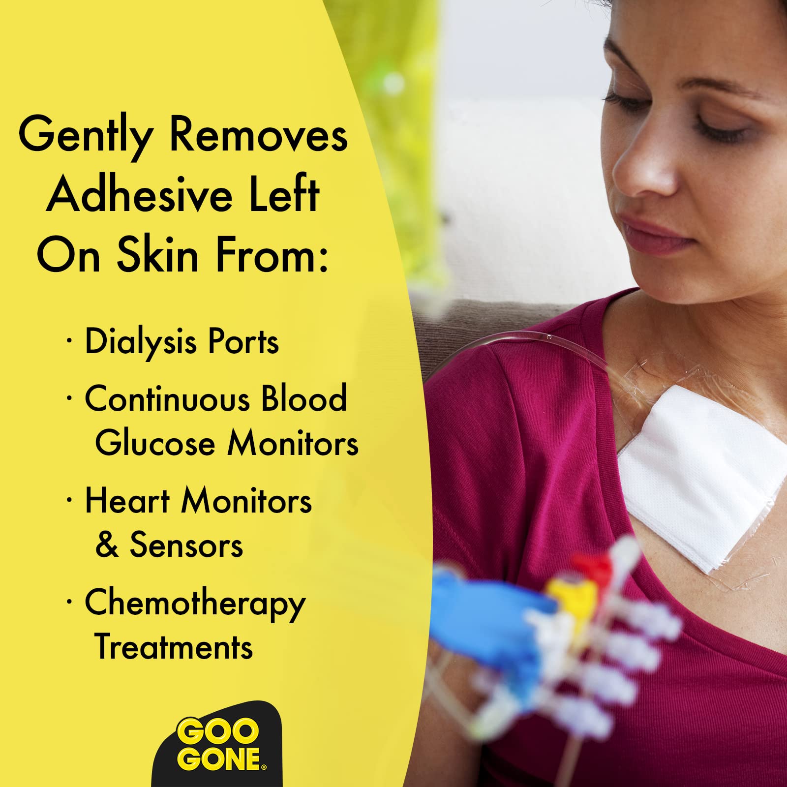 Goo Gone Skin Adhesive Remover KT tape removal demonstration.