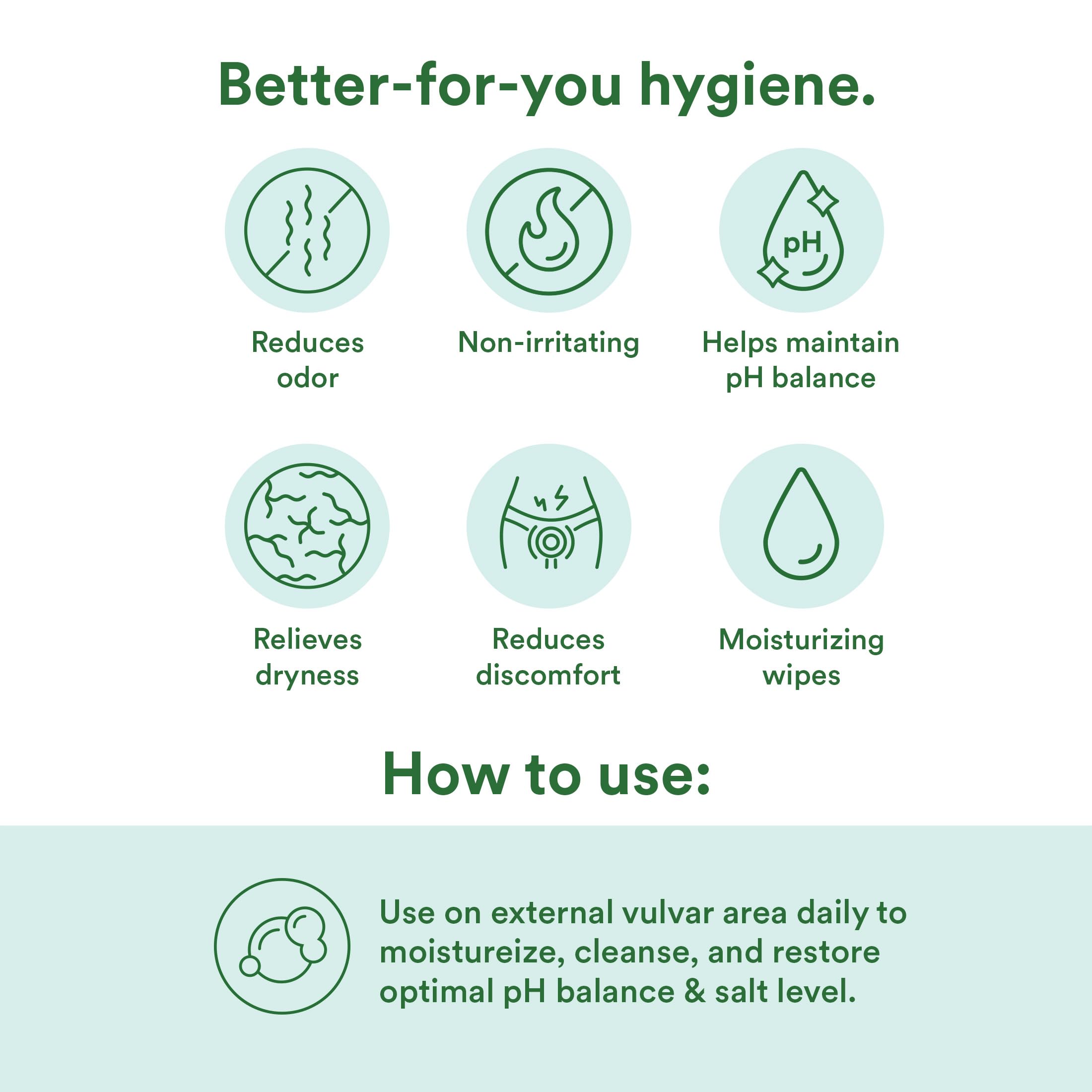 Good Clean Love Balance wipes texture close-up highlighting aloe moisture.