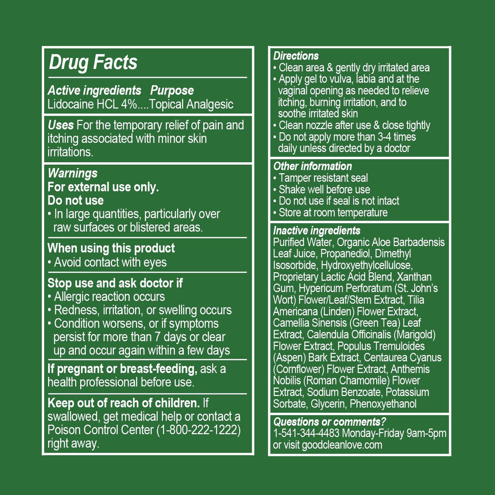 Good Clean Love packaging variation shown, same formula and care