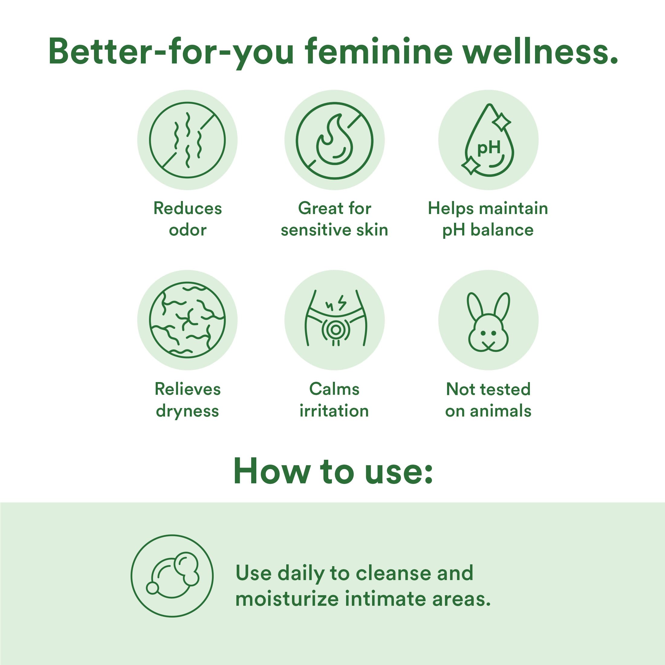 Good Clean Love Rebalance marigold extracts highlight calming botanicals