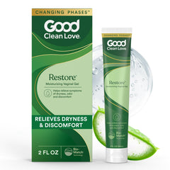 Good Clean Love Restore vaginal gel applicator for targeted moisture relief