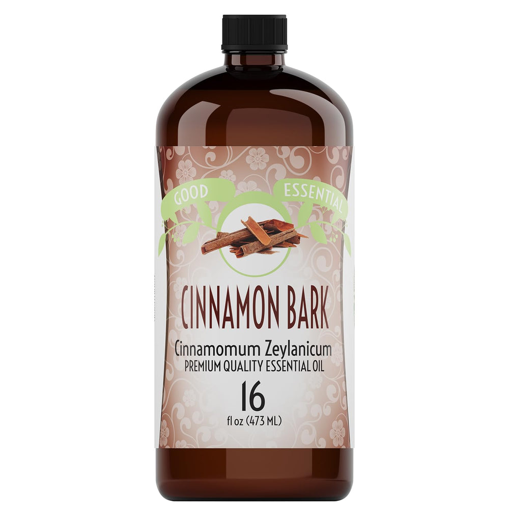 Good Essential bottle front label showing apple cider scent and readable branding benefits