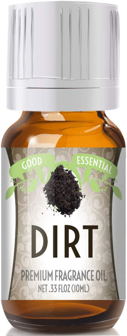 Good Essential Dirt Fragrance Oil 10ml in amber glass bottle with eurodropper