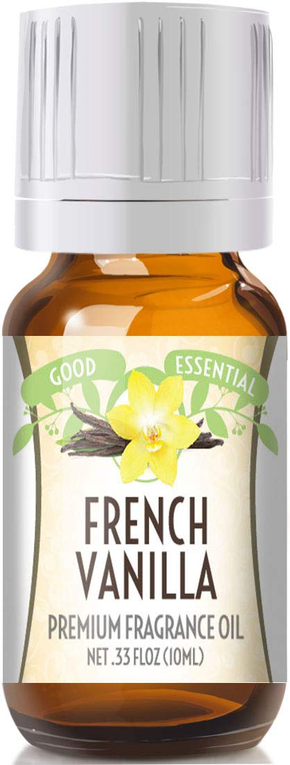 Good Essential French Vanilla fragrance oil 10ml in amber glass bottle with Eurodropper