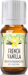 Good Essential French Vanilla fragrance oil 10ml in amber glass bottle with Eurodropper