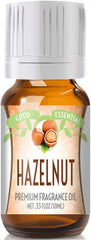 Good Essential Hazelnut Fragrance Oil 10ml amber glass bottle with eurodropper