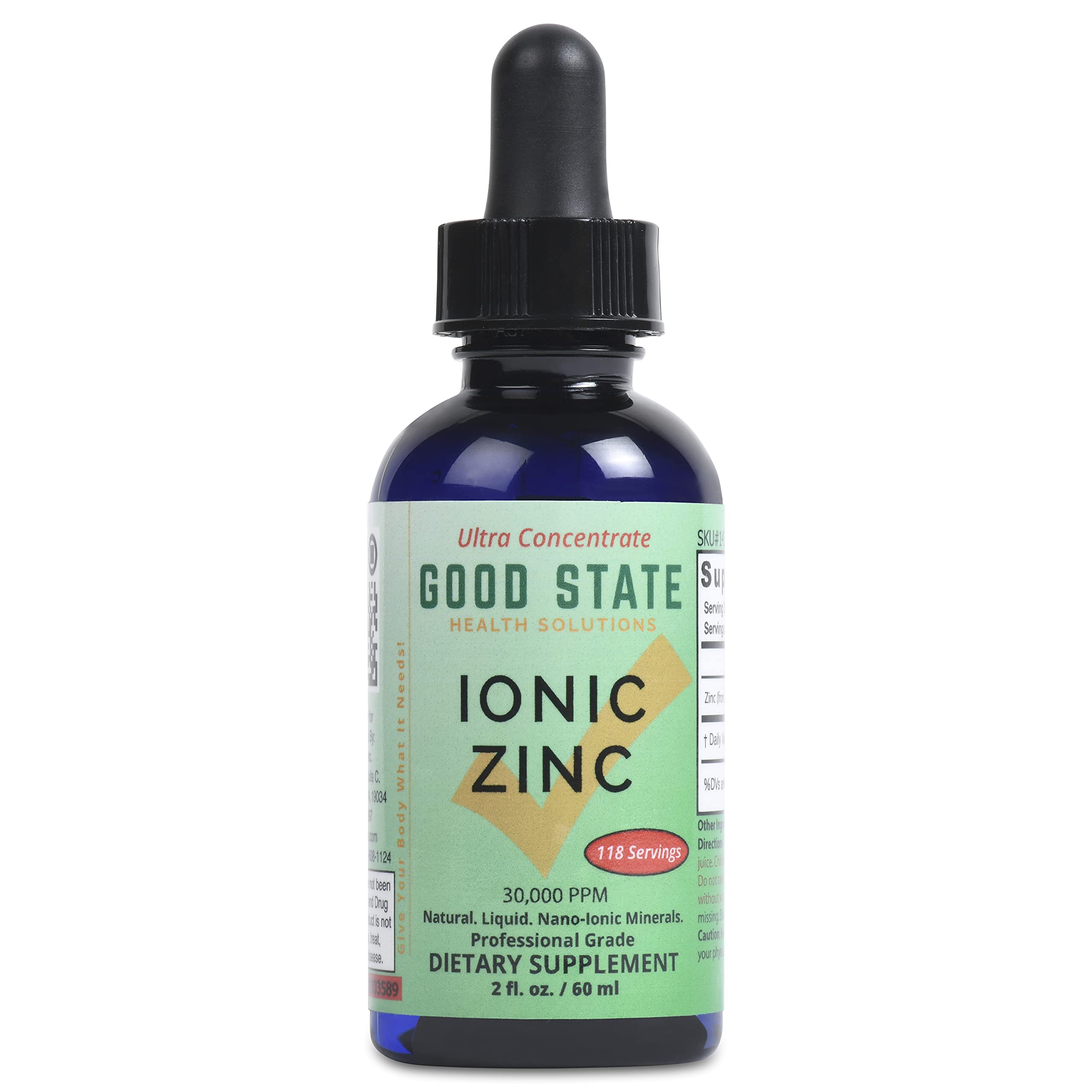 Good State Ionic Liquid Zinc Ultra Concentrate bottle with label