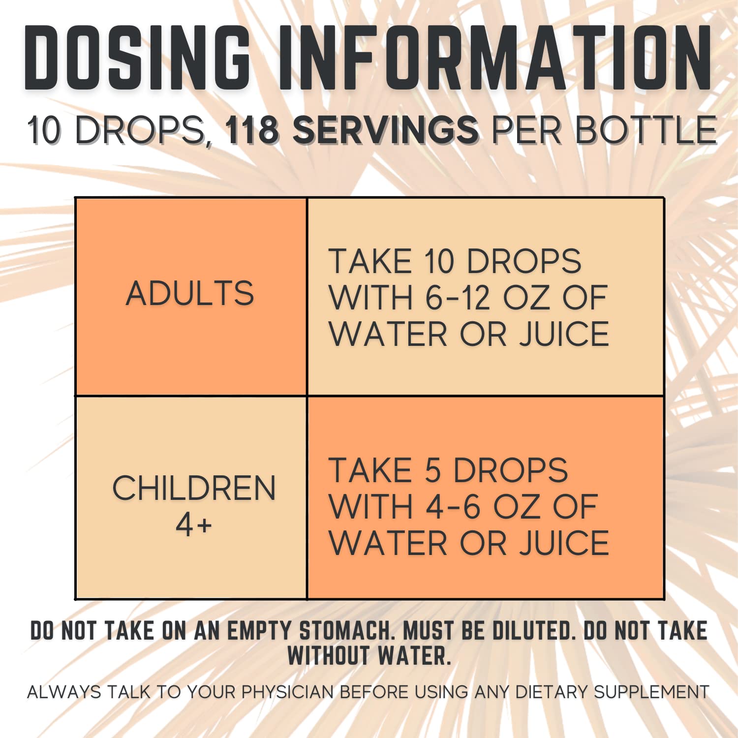 Made in the USA label on magnesium liquid supplement
