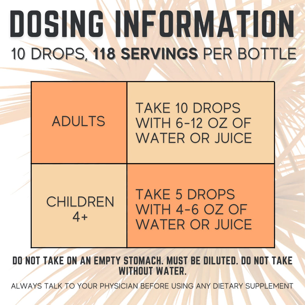 Made in the USA label on magnesium liquid supplement