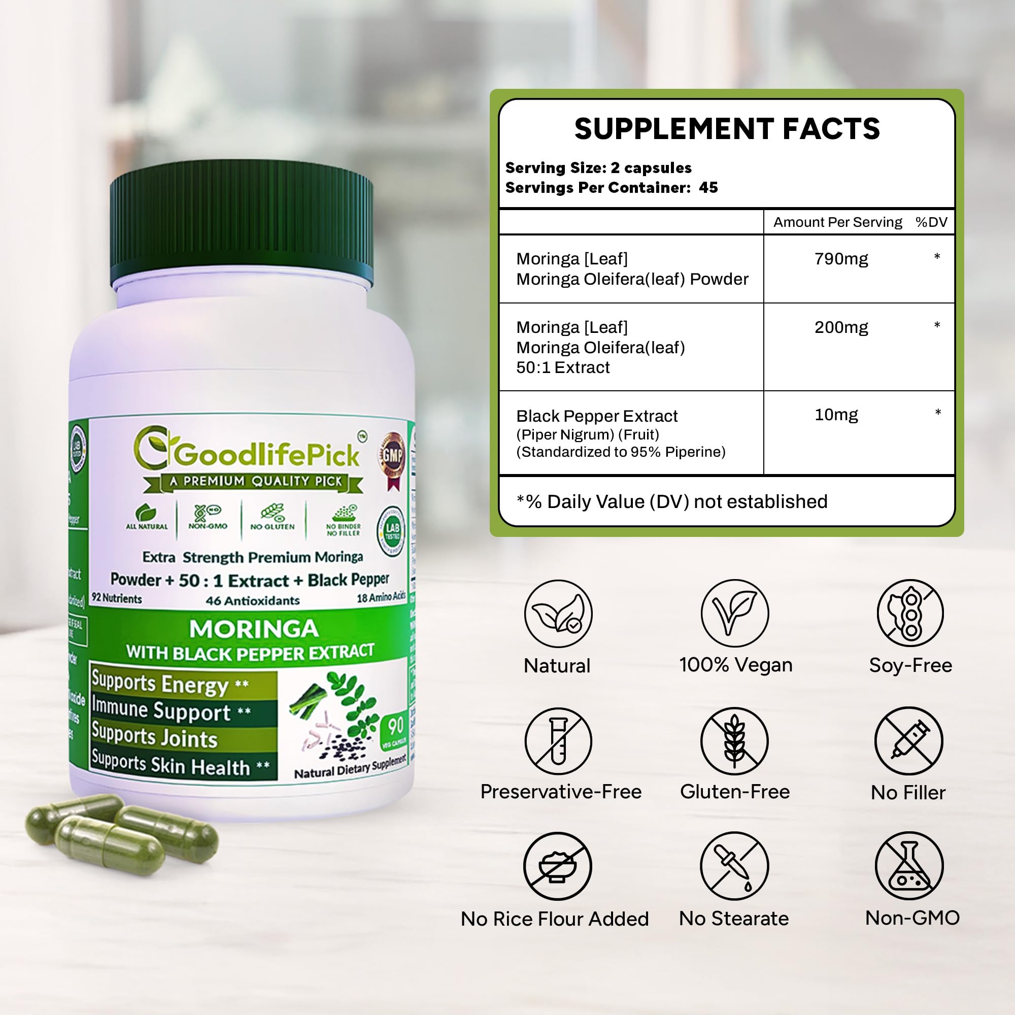 Moringa Leaf Powder in GoodlifePick formula