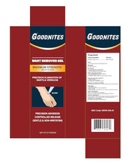 Goodnites wart remover gel non-drip bottle keeps application neat.