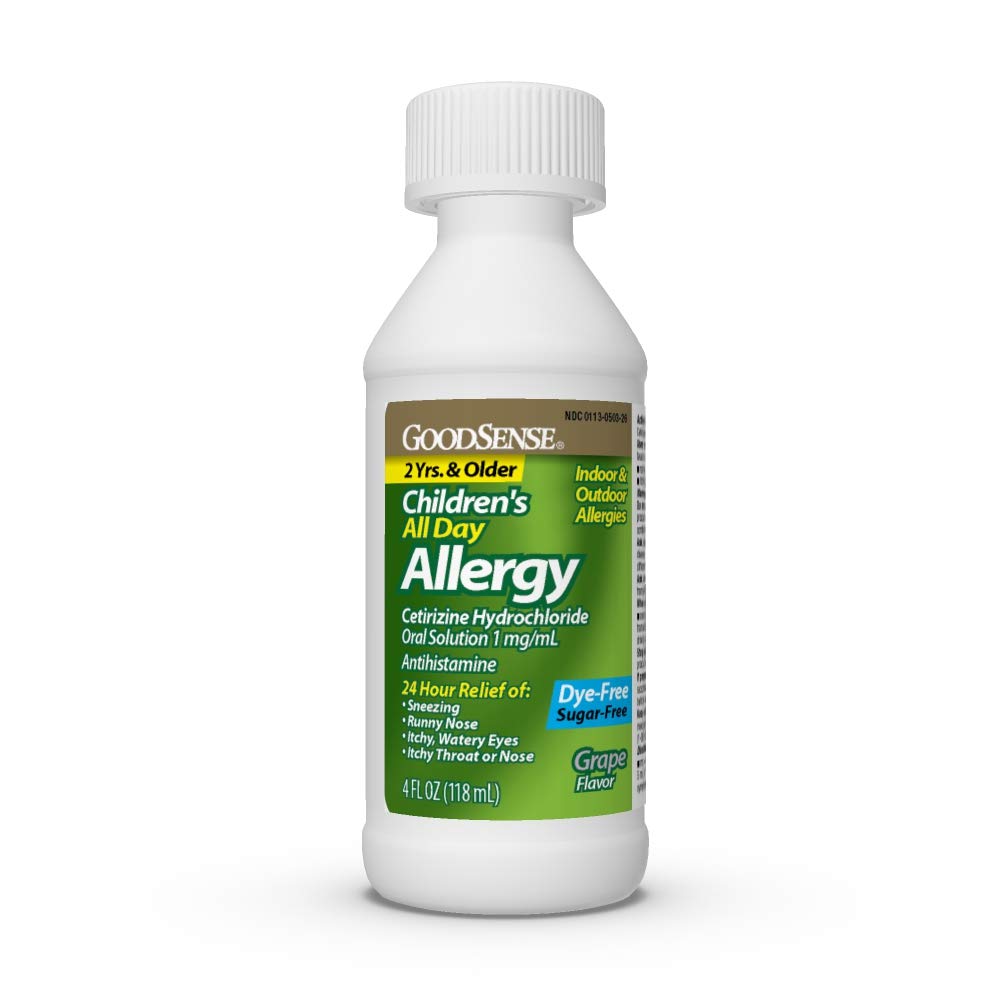 Dosing cup included with GoodSense Children's All Day Allergy per 4 fl oz