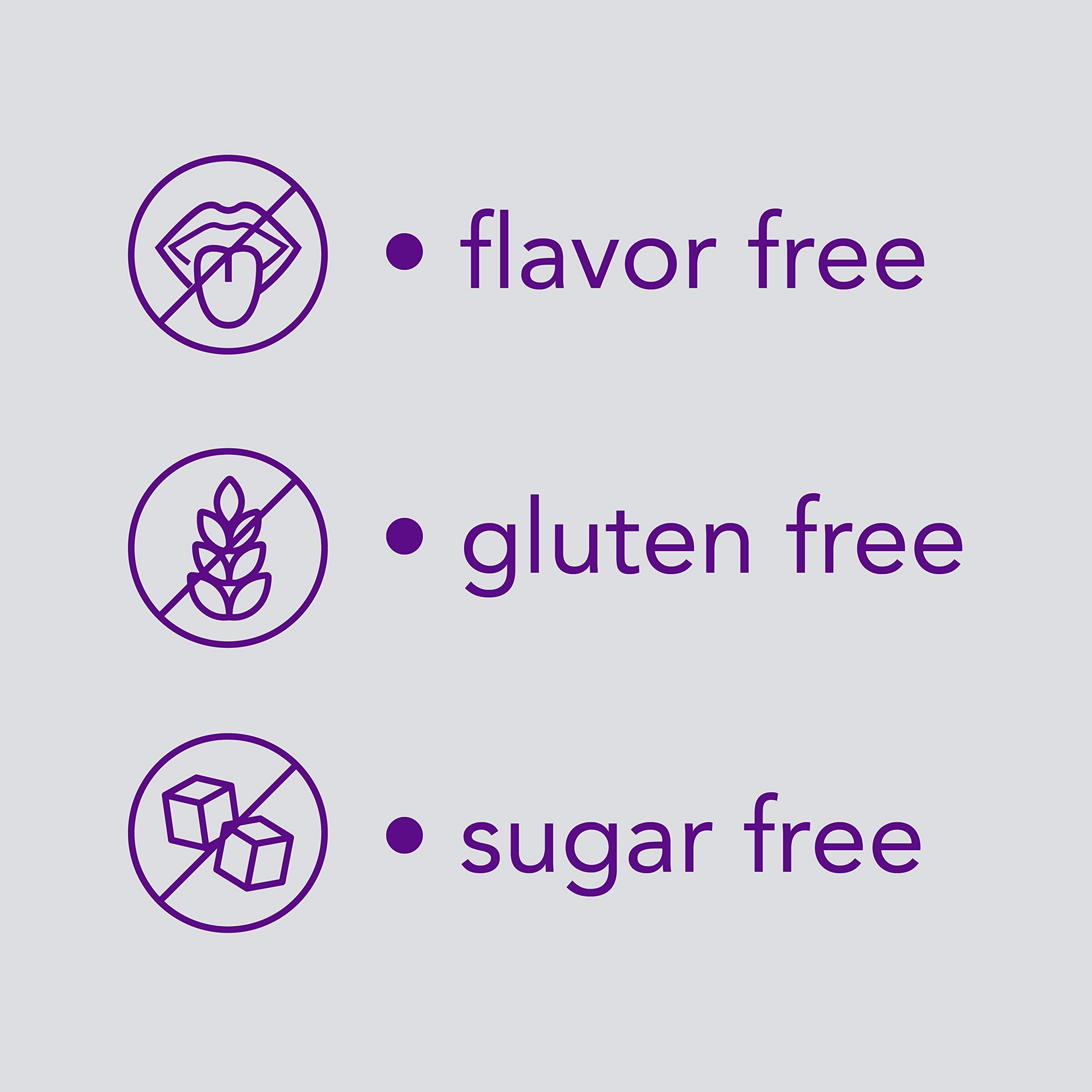 GoodSense ClearLax unflavored powder ready to blend without altering taste for daily use.