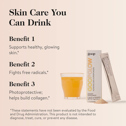 Goop Beauty Morning Skin Drink Mix 30-pack packaging back