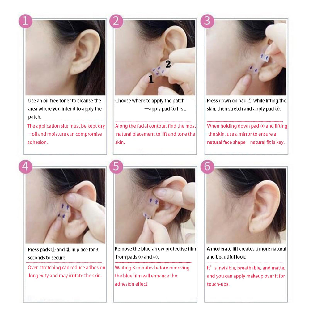 Gooprad Invisible Face-Lift Tape is waterproof and hypoallergenic for comfortable wear.