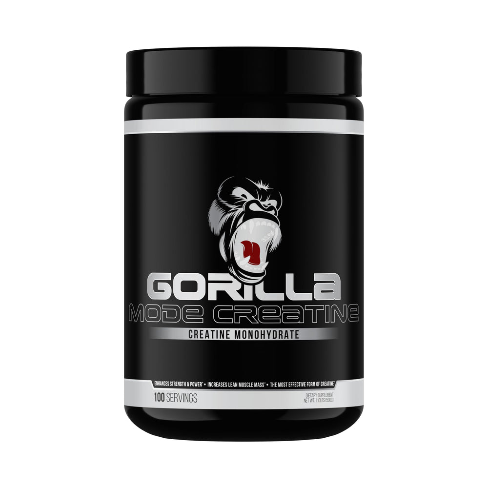 Gorilla Mind Creatine Monohydrate Micronized Powder front label