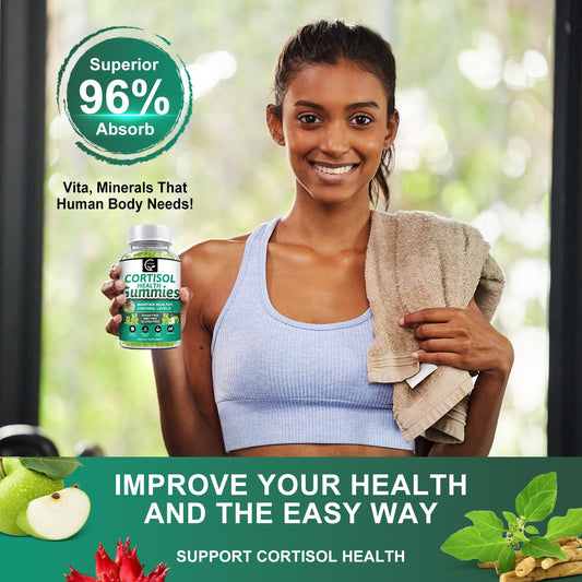 Front label of GORNVB Cortisol Gummies 2-Pack