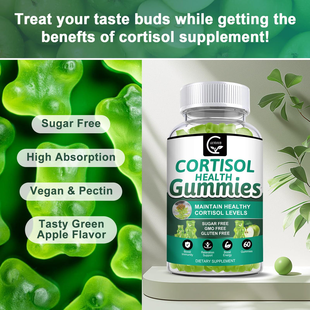 GORNVB Cortisol Gummies packaging and bottle