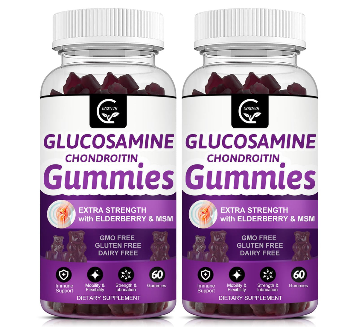 Hero image of GORNVB Glucosamine Chondroitin Gummies two-pack