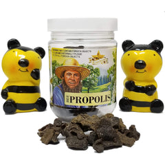 Propolis used in salves and infused oils