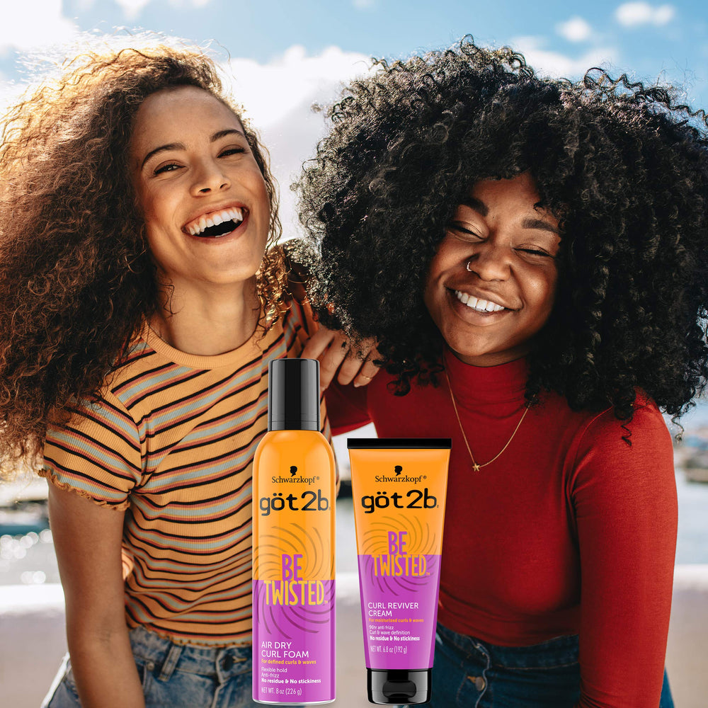 Got2B Be Twisted curl reviver cream defines curls with color-safe formula.