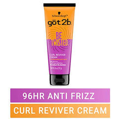 Got2B Be Twisted curl reviver cream on towel-dried hair for moisture.