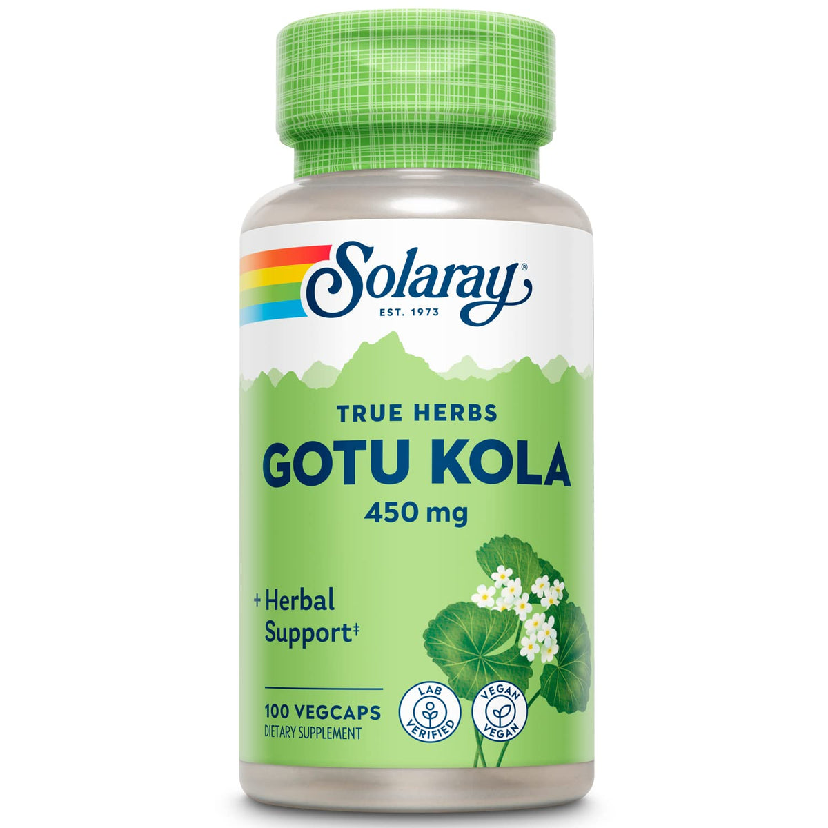 SOLARAY Gotu Kola 450mg bottle front