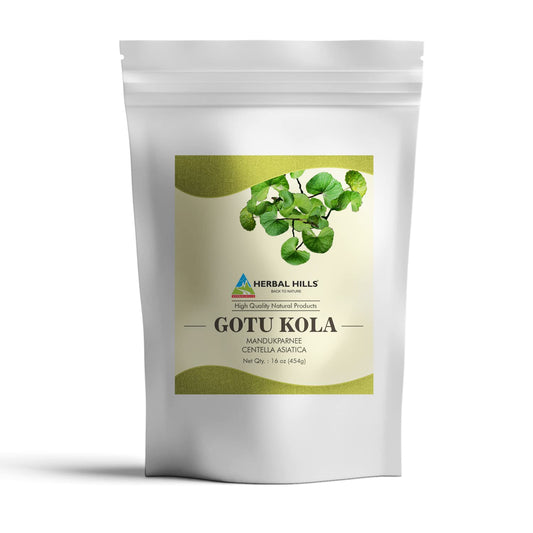 Herbal Hills Gotu Kola Powder – 16 oz bottle