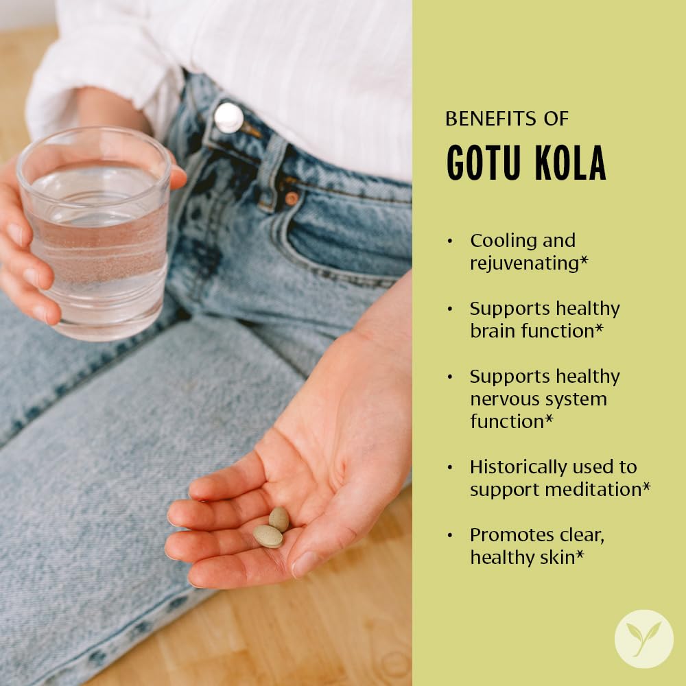 Close-up of Gotu Kola tablet