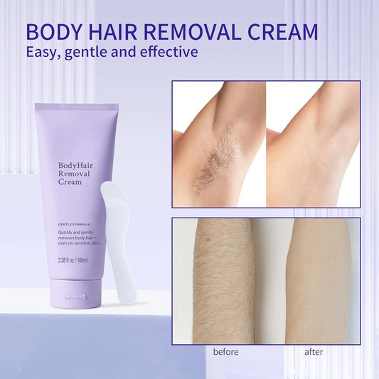 GOWEGO hair removal cream applicator tip shows precise, mess-free target areas