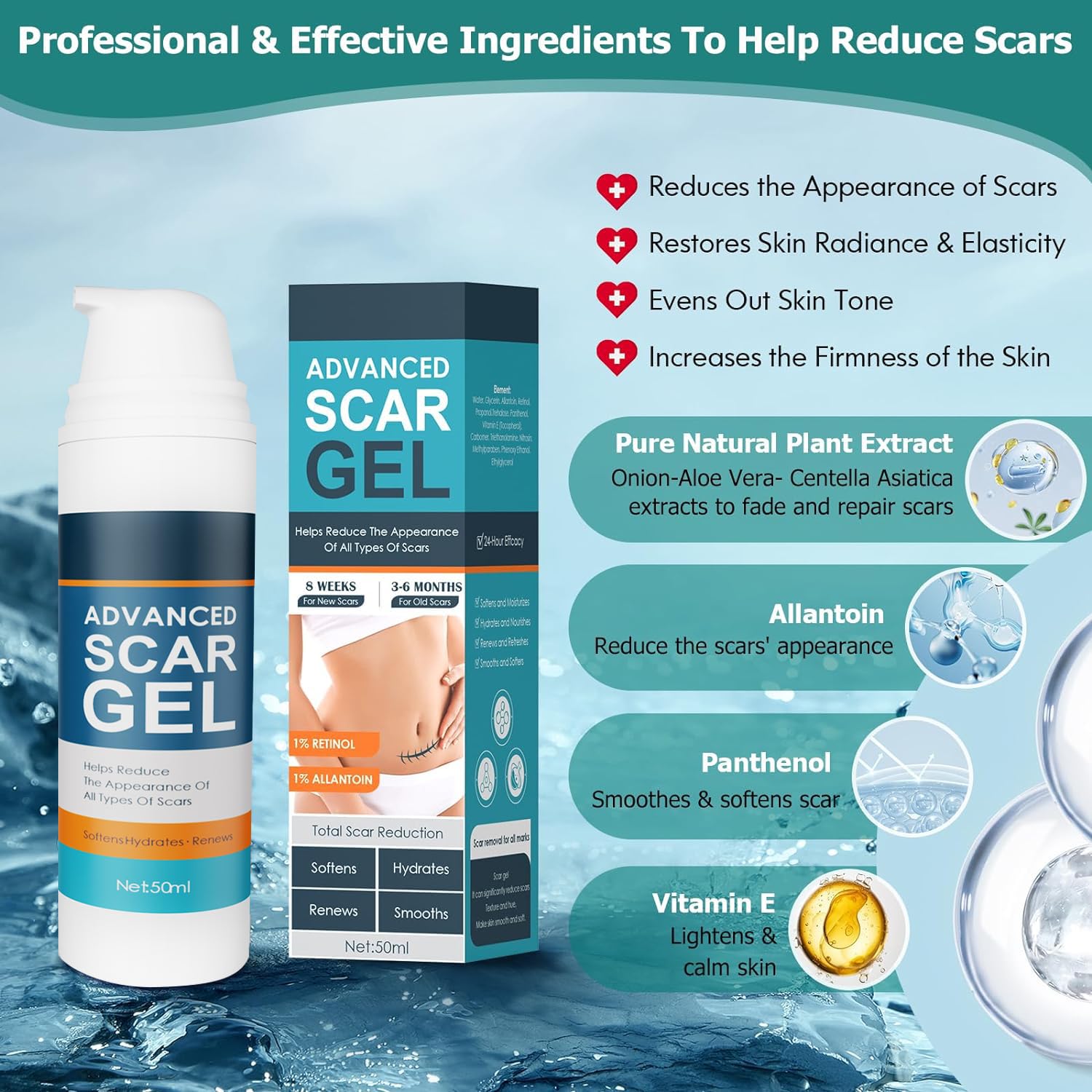 Gowgaw Scar Gel portable travel pack for on-the-go treatment
