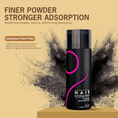 gowwim hair fibers application closeup for easy blending