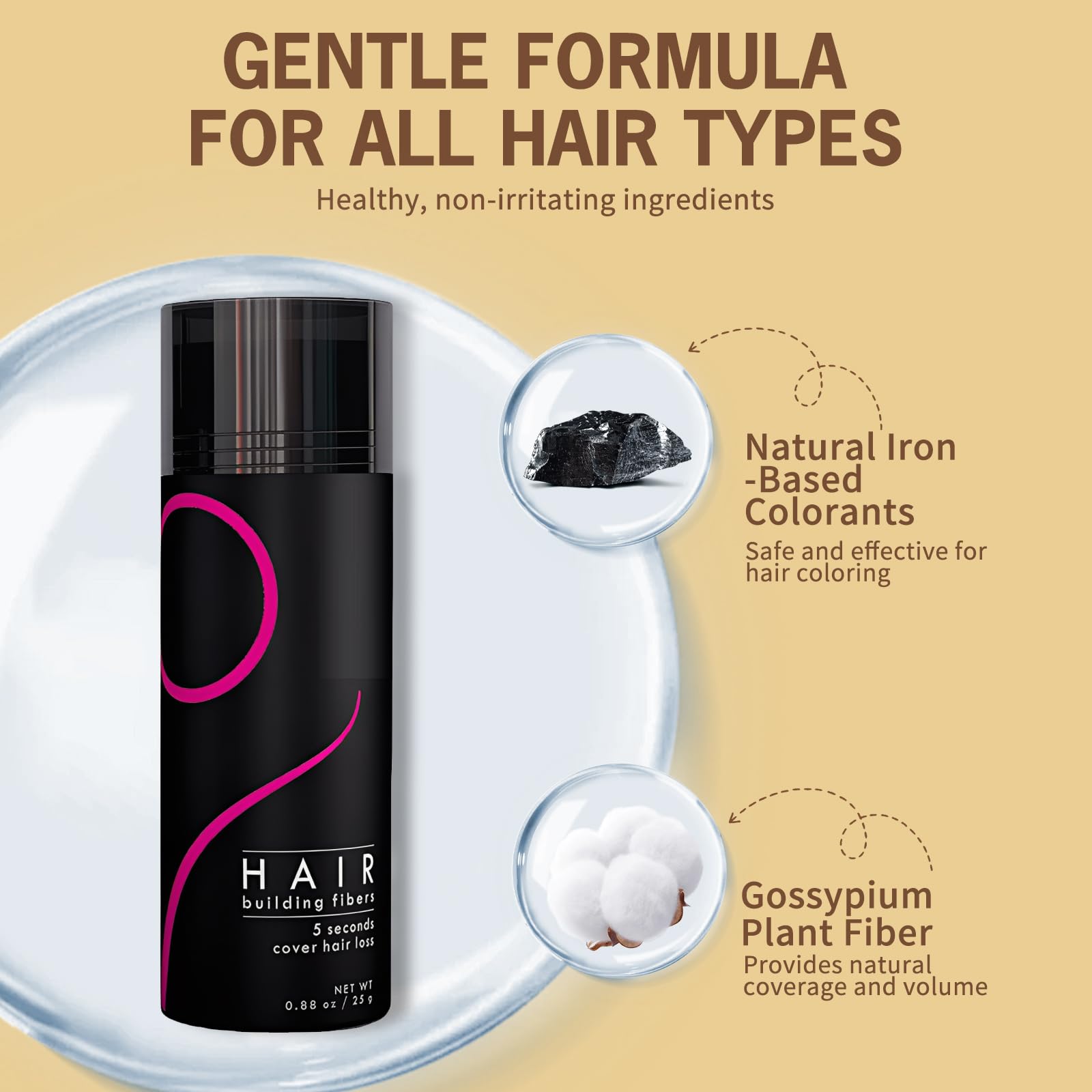 gowwim hair fibers waterproof test proving all-day hold