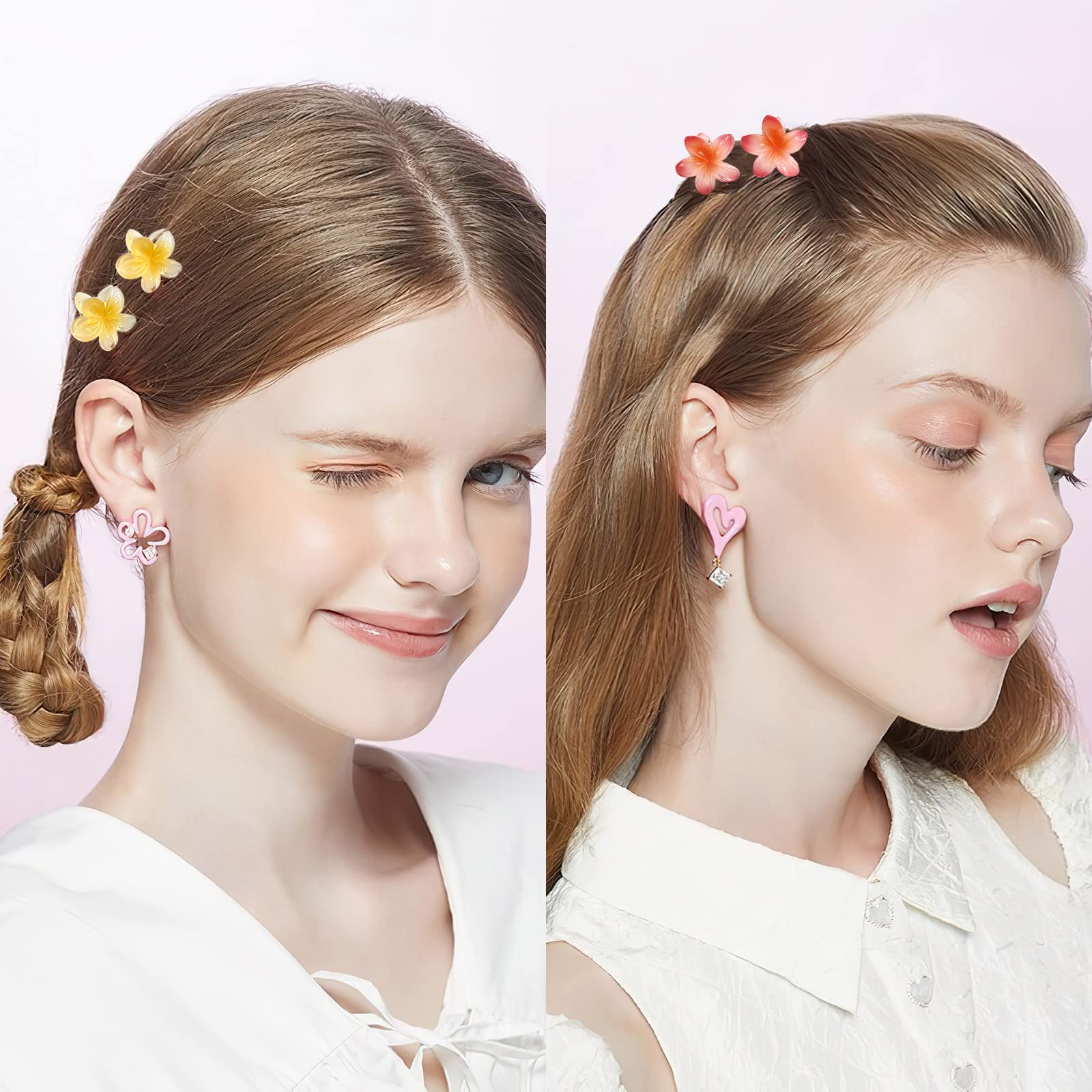 GQLV Hawaiian-inspired clips brighten outfits and pin back bangs.