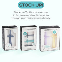 Holiday gift-pack Grabease toothbrush set with finger brush