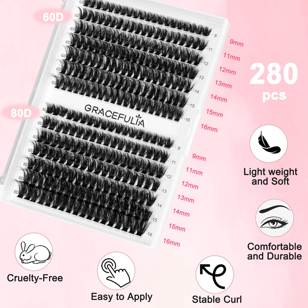 Gracefulia lash bond and seal bottle for long-lasting results