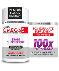GranaGard Omega 5 brain support bottle with 120-count