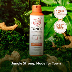 Grand Tongo Citrus + Sandalwood scent bottle conveys refreshing, light fragrance