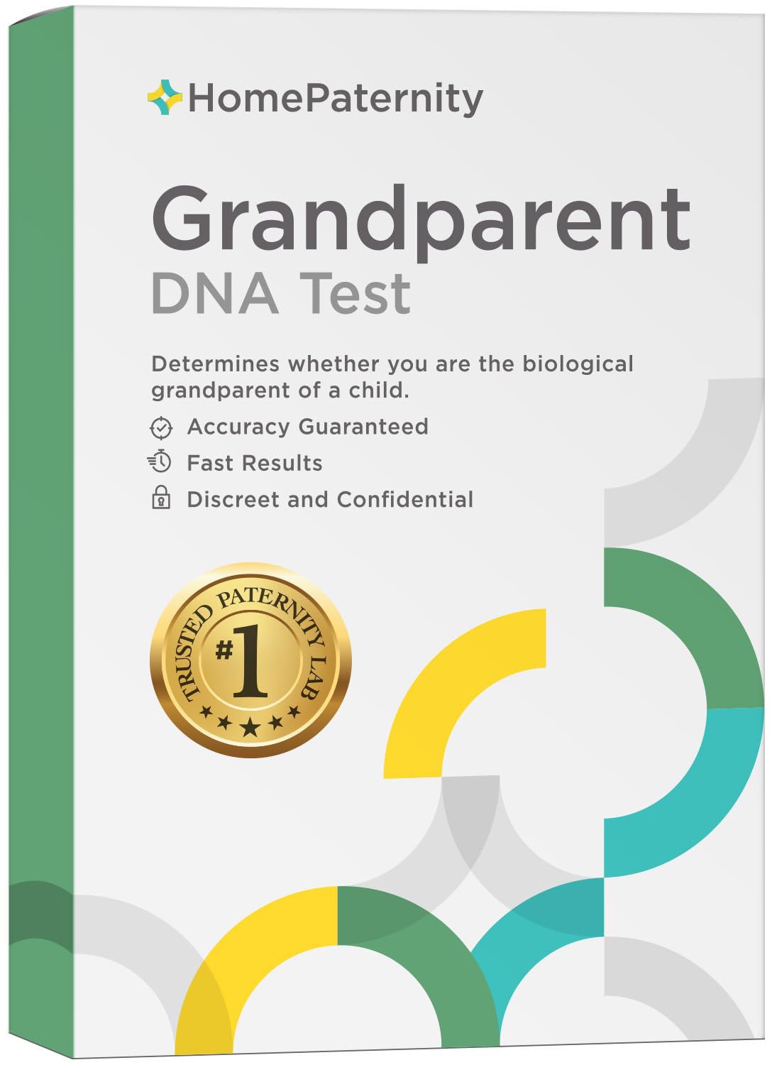 Grandparent DNA test showing 34 genetic markers for maximum accuracy