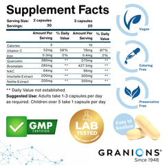 Vegan capsules in the bottle