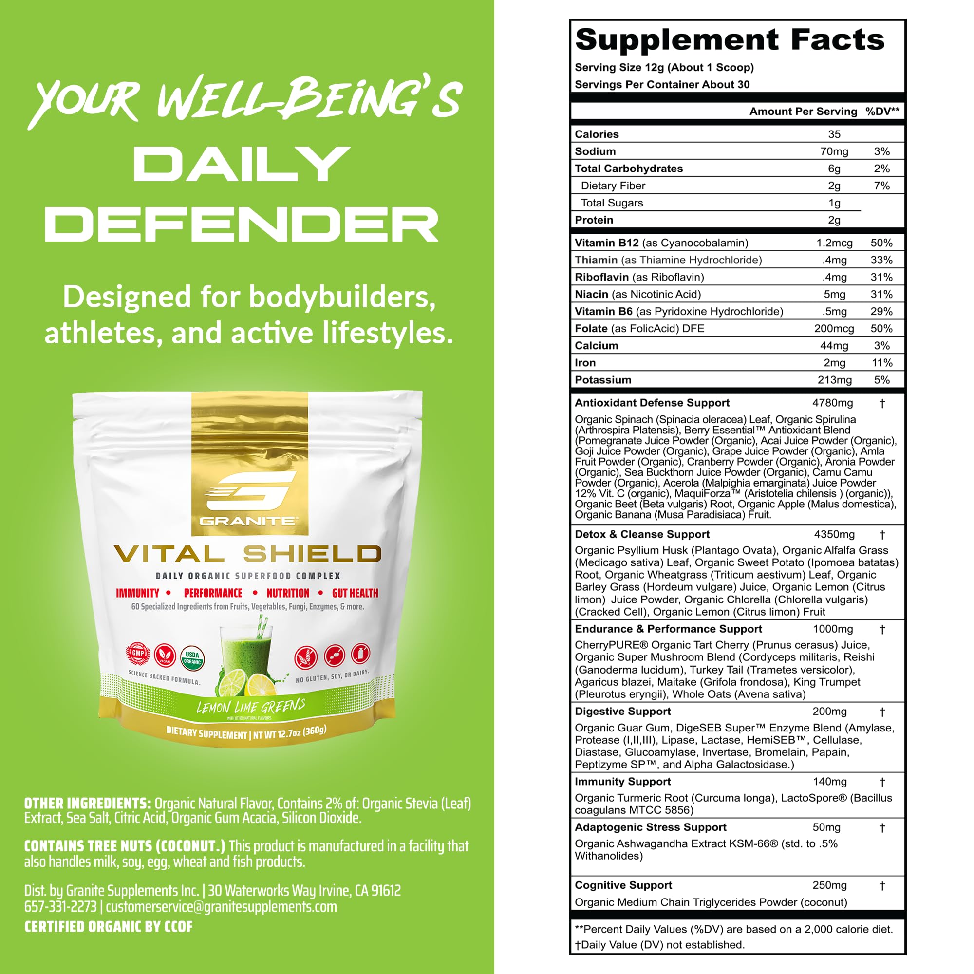 CherryPURE Tart Cherry 500 mg highlighted on label